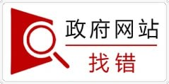 政府网站找错